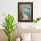 Contemporary Wood Grain Walnut Scoop Picture Frame 12x24 frame